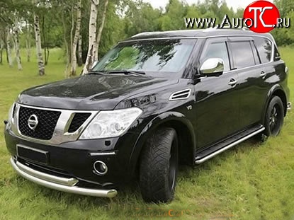 34 149 р. Накладки на колёсные арки Safary Nissan Patrol 6 Y62 дорестайлинг (2010-2014) (Неокрашенные)  с доставкой в г. Омск