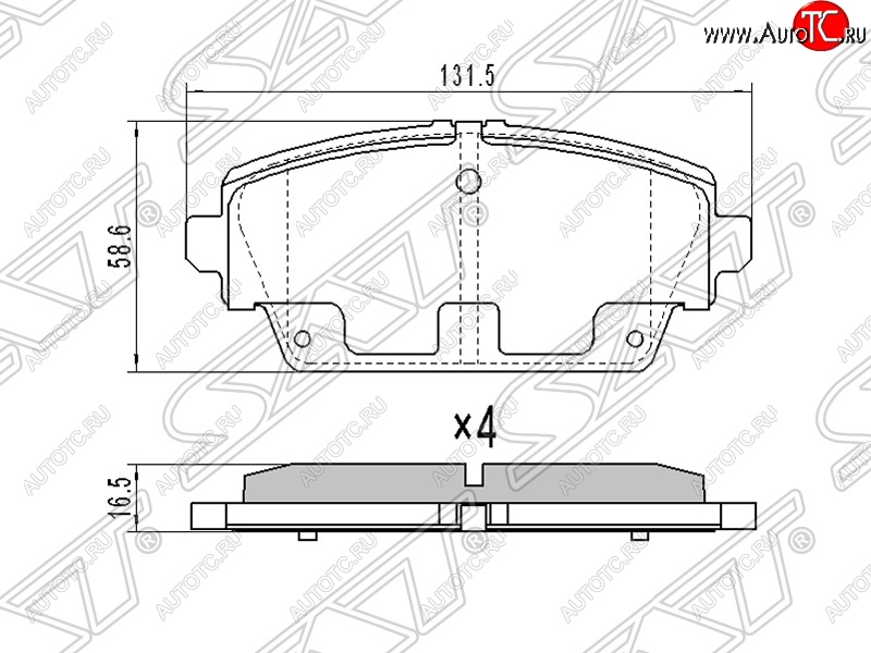 1 399 р. Колодки тормозные SAT (передние, 1.6/1.8)  Nissan Primera ( 3 седан,  3 универсал) - Tino  с доставкой в г. Омск