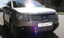 4 399 р. Декоративная вставка решетки радиатора Berkut Nissan Qashqai 1 дорестайлинг (2007-2010)  с доставкой в г. Омск. Увеличить фотографию 1