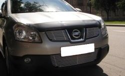 4 799 р. Декоративная вставка воздухозаборника Berkut Nissan Qashqai 1 дорестайлинг (2007-2010)  с доставкой в г. Омск. Увеличить фотографию 1