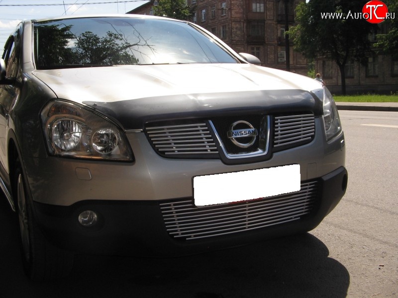 4 799 р. Декоративная вставка воздухозаборника Berkut Nissan Qashqai 1 дорестайлинг (2007-2010)  с доставкой в г. Омск