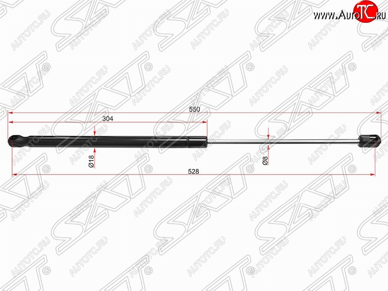 729 р. Газовый упор крышки багажника SAT  Nissan Qashqai  2 (2017-2022) J11 рестайлинг  с доставкой в г. Омск