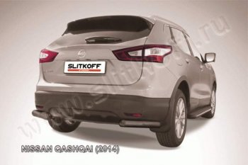 5 699 р. Уголки d76  Nissan Qashqai  2 (2013-2019) J11 дорестайлинг (Цвет: серебристый)  с доставкой в г. Омск. Увеличить фотографию 1