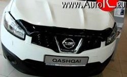 Дефлектор капота NovLine Nissan Qashqai 1 J10 рестайлинг (2010-2013)