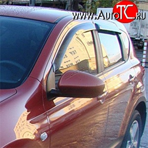 2 759 р. Дефлекторы окон (ветровики) Novline 4 шт Nissan Qashqai +2 1 J10 дорестайлинг (2008-2010)  с доставкой в г. Омск