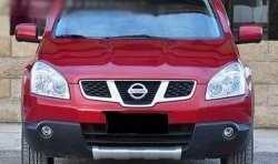 2 999 р. Накладка на передний бампер CT  Nissan Qashqai  1 (2007-2013) дорестайлинг, J10 рестайлинг (Неокрашенная)  с доставкой в г. Омск. Увеличить фотографию 1