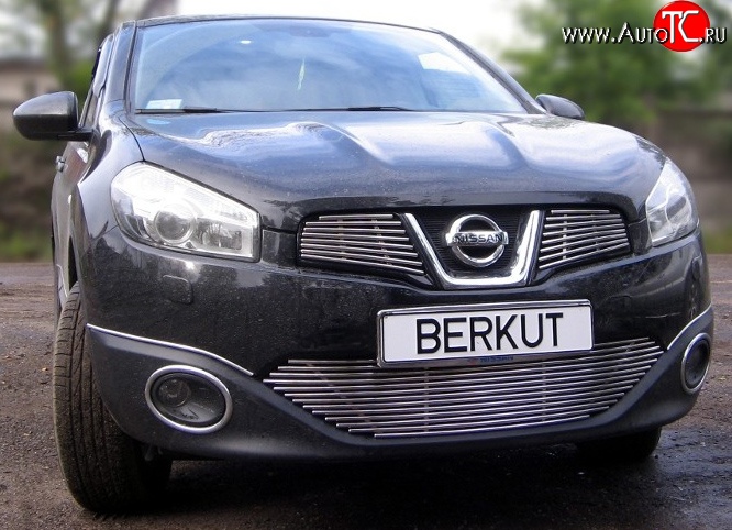 4 399 р. Декоративная вставка решетки радиатора Berkut Nissan Qashqai 1 J10 рестайлинг (2010-2013)  с доставкой в г. Омск