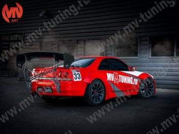 21 799 р. Крылья задние Rocket Banny  Nissan Skyline  R33 (1993-1998) (Неокрашенные)  с доставкой в г. Омск. Увеличить фотографию 2