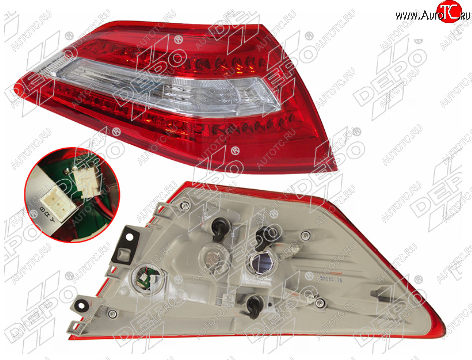 4 999 р. Левый фонарь задний DEPO Nissan Teana 2 J32 дорестайлинг (2008-2011)  с доставкой в г. Омск