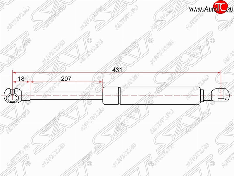 779 р. Газовый упор капота SAT  Nissan Teana  1 J31 (2003-2005) дорестайлинг  с доставкой в г. Омск