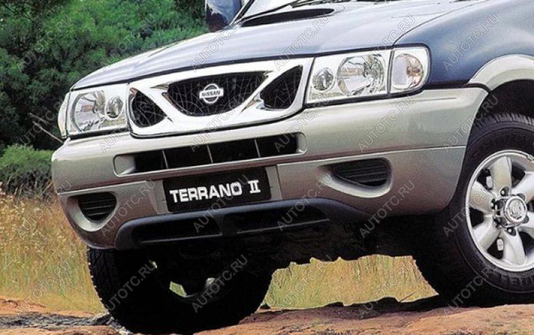 46 999 р. Передний бампер POLCAR Nissan Terrano2 R20 2-ой рестайлинг (1999-2006) (неокрашенный)  с доставкой в г. Омск