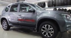 4 549 р. Накладки дверей RA (комплект)  Nissan Terrano  D10 (2013-2022) дорестайлинг, рестайлинг (Поверхность шагрень)  с доставкой в г. Омск. Увеличить фотографию 3