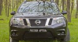 1 939 р. Защитная сетка решетки переднего бампера РА Nissan Terrano D10 дорестайлинг (2013-2016)  с доставкой в г. Омск. Увеличить фотографию 3