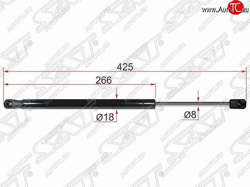 599 р. Газовый упор крышки багажника SAT  Nissan Terrano  D10 (2013-2022), Renault Duster  HS (2010-2015)  с доставкой в г. Омск