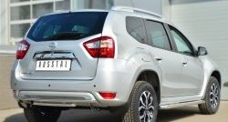 13 999 р. Защита заднего бампера (2 трубы Ø42 мм, нержавейка) SLITKOFF  Nissan Terrano  D10 (2013-2022) дорестайлинг, рестайлинг  с доставкой в г. Омск. Увеличить фотографию 4