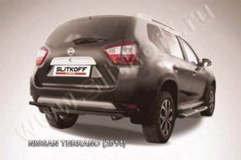 Защита задняя Slitkoff Nissan (Нисан) Terrano (Террано)  D10 (2013-2022) D10 дорестайлинг, рестайлинг