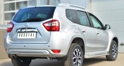 9 349 р. Одинарная защита заднего бампера из трубы диаметром 42 мм Russtal Nissan Terrano D10 дорестайлинг (2013-2016)  с доставкой в г. Омск. Увеличить фотографию 4