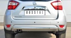 11 449 р. Одинарная защита заднего бампера из трубы диаметром 63 мм Russtal  Nissan Terrano  D10 (2013-2022) дорестайлинг, рестайлинг  с доставкой в г. Омск. Увеличить фотографию 1