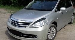 1 099 р. Реснички RA на фары  Nissan Tiida ( 1 хэтчбэк,  1 седан,  1 хэтчбек) (2004-2014) C11 дорестайлинг, Япония, C11 дорестайлинг, C11 рестайлинг, C11 рестайлинг (Неокрашенные)  с доставкой в г. Омск. Увеличить фотографию 1