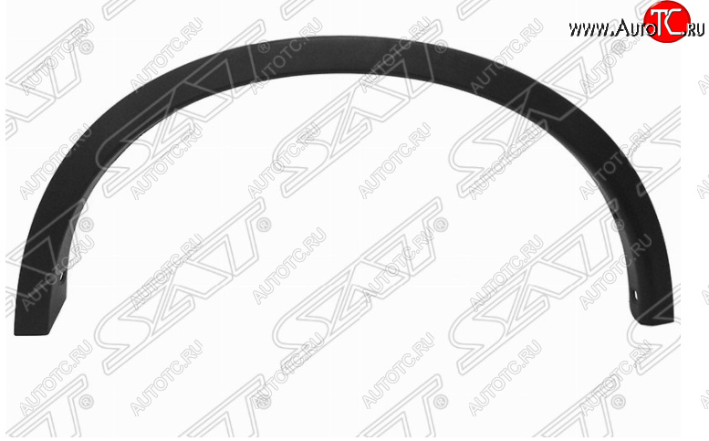 1 599 р. Молдинг арки крыла SAT (Задний, левый)  Nissan X-trail  3 T32 (2013-2018) дорестайлинг (Неокрашенный)  с доставкой в г. Омск