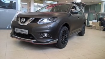 Накладка на передний бампер АвтоКрат Nissan X-trail 3 T32 рестайлинг (2017-2022)