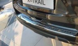 5 949 р. Защитная накладка на задний бампер СТ Nissan X-trail 3 T32 рестайлинг (2017-2022)  с доставкой в г. Омск. Увеличить фотографию 2