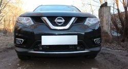 1 499 р. Сетка (под парктроник) на бампер Russtal (черная)  Nissan X-trail  3 T32 (2017-2022) рестайлинг  с доставкой в г. Омск. Увеличить фотографию 1