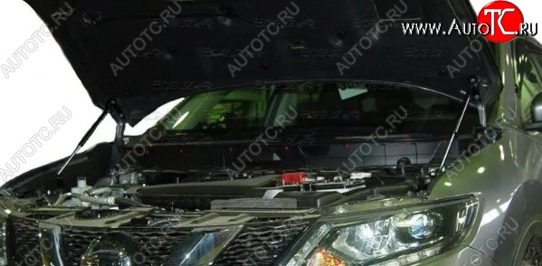 2 199 р. Газовые упоры капота Berkut Nissan X-trail 3 T32 рестайлинг (2017-2022)  с доставкой в г. Омск