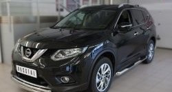 21 499 р. Защита переднего бампера (2 трубыØ63 и 42 мм, нержавейка) SLITKOFF  Nissan X-trail  3 T32 (2013-2018) дорестайлинг  с доставкой в г. Омск. Увеличить фотографию 4