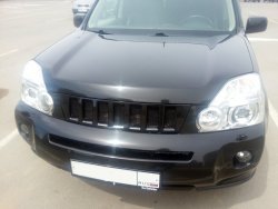 7 299 р. Решетка радиатора GENEFIELD Nissan X-trail 2 T31 дорестайлинг (2007-2011) (Неокрашенная)  с доставкой в г. Омск. Увеличить фотографию 2