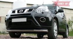 Защита переднего бампера одинарная Souz-96 (d76) Nissan X-trail 2 T31 рестайлинг (2010-2015)