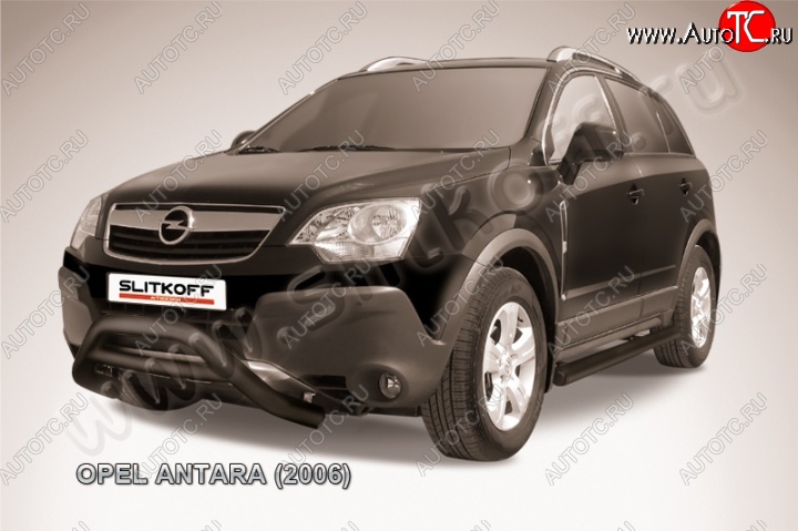 20 449 р. Кенгурятник d76 низкий Opel Antara (2006-2010) (Цвет: серебристый)  с доставкой в г. Омск