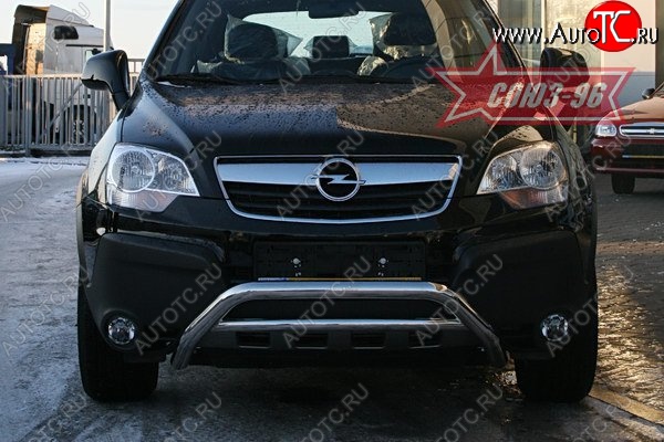 10 799 р. Защита переднего бампера Souz-96 (d60) Opel Antara (2006-2010)  с доставкой в г. Омск