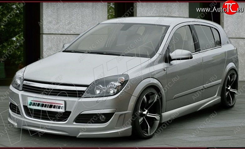 13 399 р. Пороги накладки ST Opel Astra H хэтчбек 5дв дорестайлинг (2004-2007)  с доставкой в г. Омск