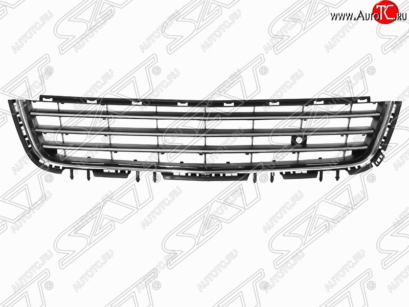 4 699 р. Решётка в передний бампер (с хром молдингами ) SAT Opel Astra H хэтчбек 5дв дорестайлинг (2004-2007)  с доставкой в г. Омск