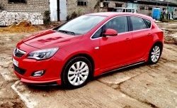 3 999 р. Накладка Sport на передний бампер Opel Astra J хэтчбек 5 дв.  рестайлинг (2012-2017) (Неокрашенная)  с доставкой в г. Омск. Увеличить фотографию 5