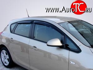 2 779 р. Дефлекторы окон (ветровики) Novline 4 шт. (седан / хетчбек)  Opel Astra  J (2009-2017) хэтчбек 5 дв. дорестайлинг, хэтчбек 5 дв.  рестайлинг  с доставкой в г. Омск