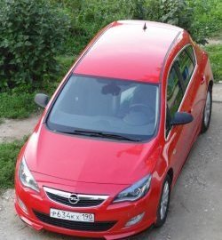 3 999 р. Накладка Sport на передний бампер Opel Astra J хэтчбек 5 дв.  рестайлинг (2012-2017) (Неокрашенная)  с доставкой в г. Омск. Увеличить фотографию 2