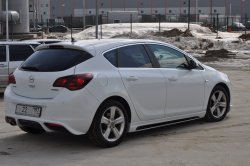 Пороги накладки RIEGER Opel Astra J хэтчбек 5 дв.  рестайлинг (2012-2017)