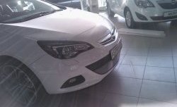 1 539 р. Сетка на бампер GTC Russtal (хром)  Opel Astra  J (2009-2012) хэтчбек 5 дв. дорестайлинг  с доставкой в г. Омск. Увеличить фотографию 2