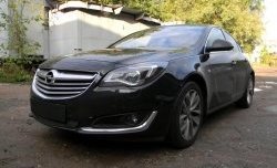 1 469 р. Сетка на бампер (рестайлинг) Russtal (черная) Opel Insignia A дорестайлинг седан (2008-2013)  с доставкой в г. Омск. Увеличить фотографию 2