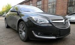 1 469 р. Сетка на бампер (рестайлинг) Russtal (черная) Opel Insignia A дорестайлинг седан (2008-2013)  с доставкой в г. Омск. Увеличить фотографию 3