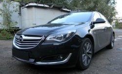 1 539 р. Сетка на бампер (рестайлинг) Russtal (хром) Opel Insignia A дорестайлинг седан (2008-2013)  с доставкой в г. Омск. Увеличить фотографию 3