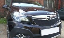 2 099 р. Нижняя сетка на бампер Russtal (черная) Opel Mokka  дорестайлинг (2012-2016)  с доставкой в г. Омск. Увеличить фотографию 4