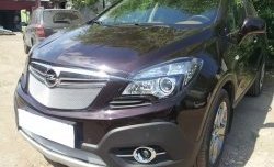 1 539 р. Нижняя сетка на бампер Russtal (хром)  Opel Mokka (2012-2016)  дорестайлинг  с доставкой в г. Омск. Увеличить фотографию 4