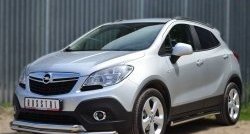 15 849 р. Защита переднего бампера (2 трубыØ63 мм, нержавейка) SLITKOFF  Opel Mokka (2012-2016)  дорестайлинг  с доставкой в г. Омск. Увеличить фотографию 4