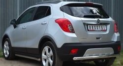 16 999 р. Одинарная защита заднего бампера из трубы диаметром 63 мм SLITKOFF  Opel Mokka (2012-2016)  дорестайлинг  с доставкой в г. Омск. Увеличить фотографию 4