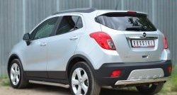 14 299 р. Защита заднего бампера (Ø75x42 мм, нержавейка) Russtal Opel Mokka  дорестайлинг (2012-2016)  с доставкой в г. Омск. Увеличить фотографию 4