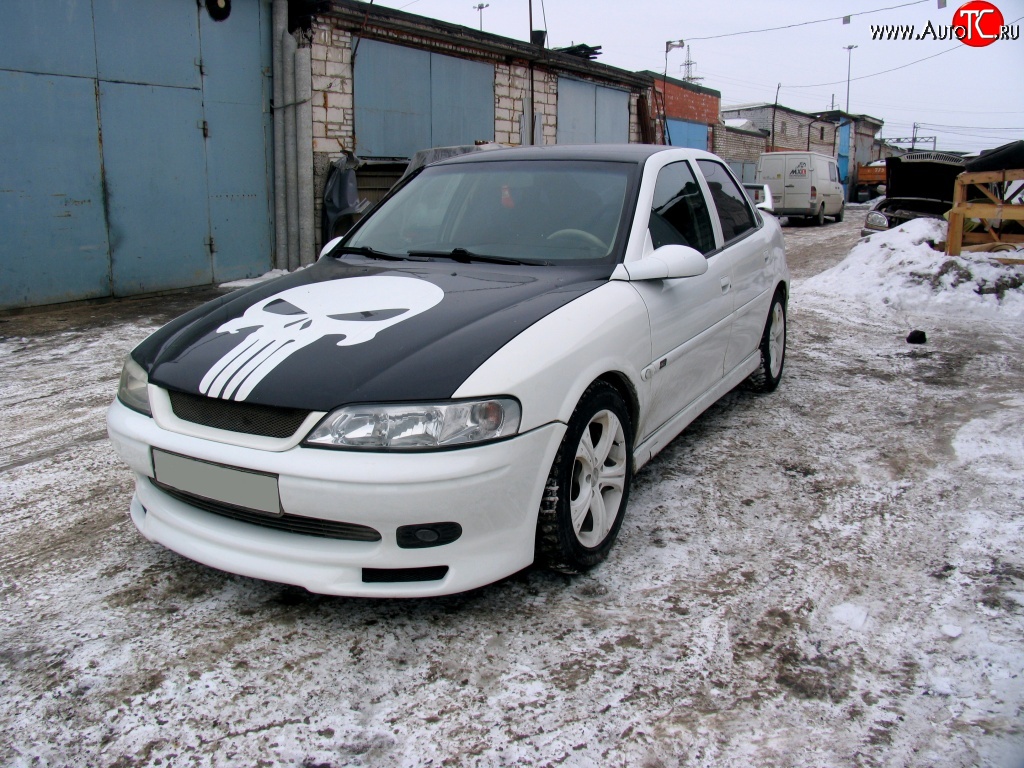 3 899 р. Юбка переднего бампера GT Style Opel Vectra B седан дорестайлинг (1995-1999)  с доставкой в г. Омск