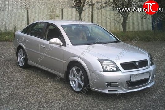 5 749 р. Накладка на передний бампер CT Opel Vectra C универсал дорестайлинг (2002-2005) (Неокрашенная)  с доставкой в г. Омск